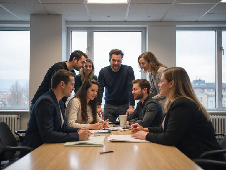 Team von Vignette Suisse Digital AG in einem modernen Büro in Zürich